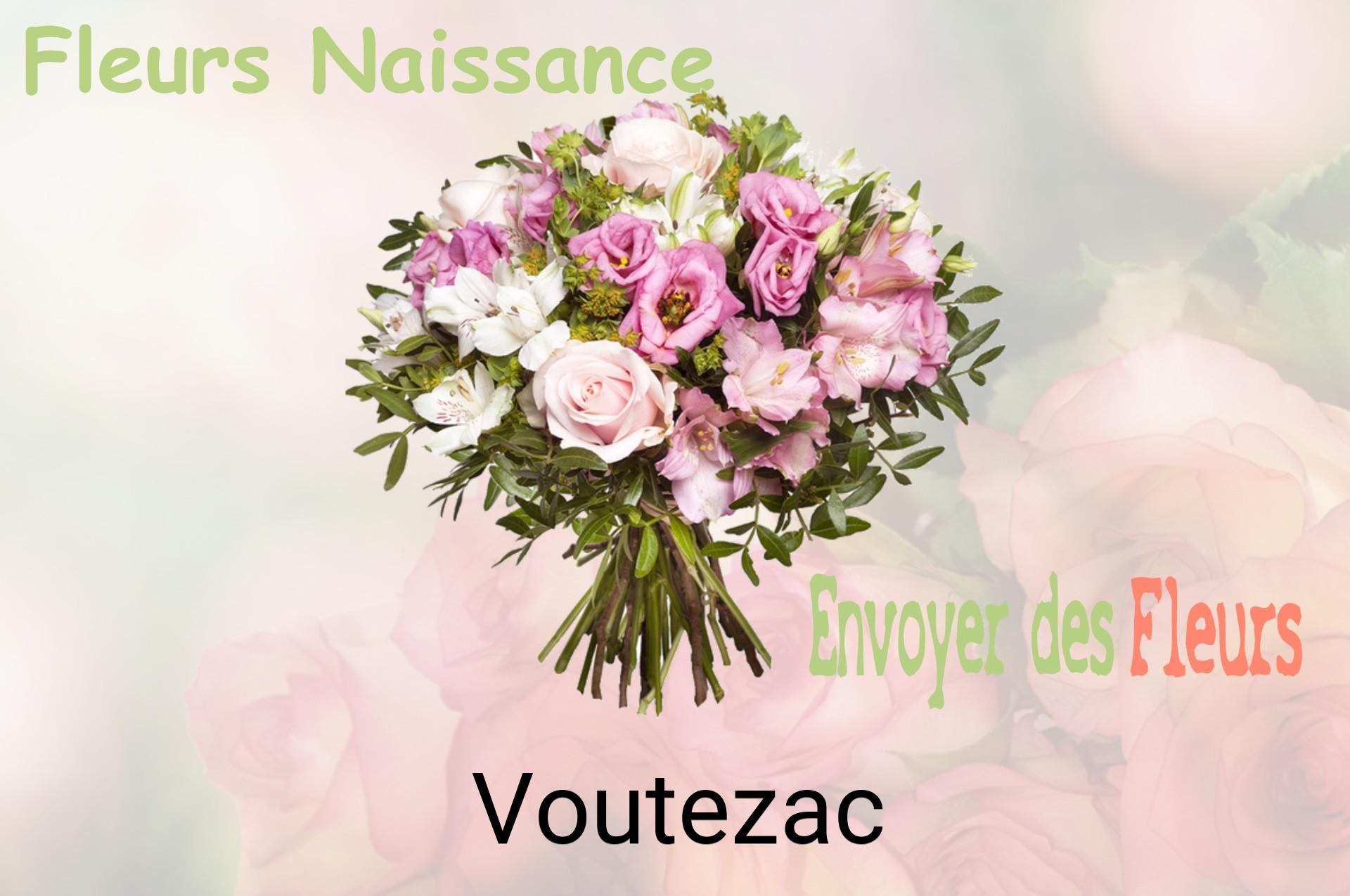 Bouquet de fleurs de naissance livré à Voutezac